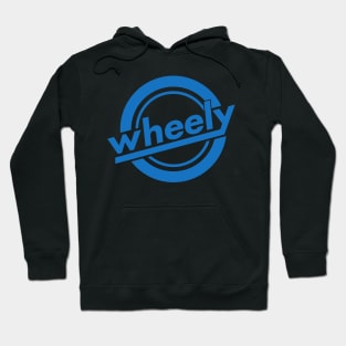 Wheely Logo Blue, Back Hoodie